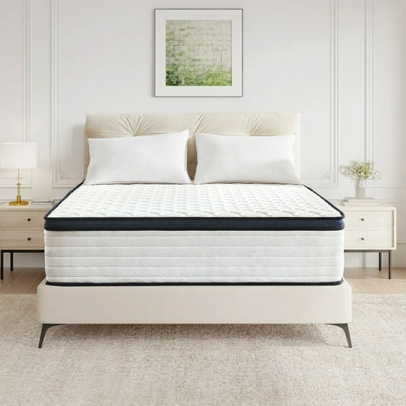 12" King Size Mattresses, Cooling Gel Memory Foam Hybrid Mattress & Individually Pocket Coils Springs | Pressure Relief | Motion Isolation, Edge Support | CertiPUR-US Certified | Medium Firm