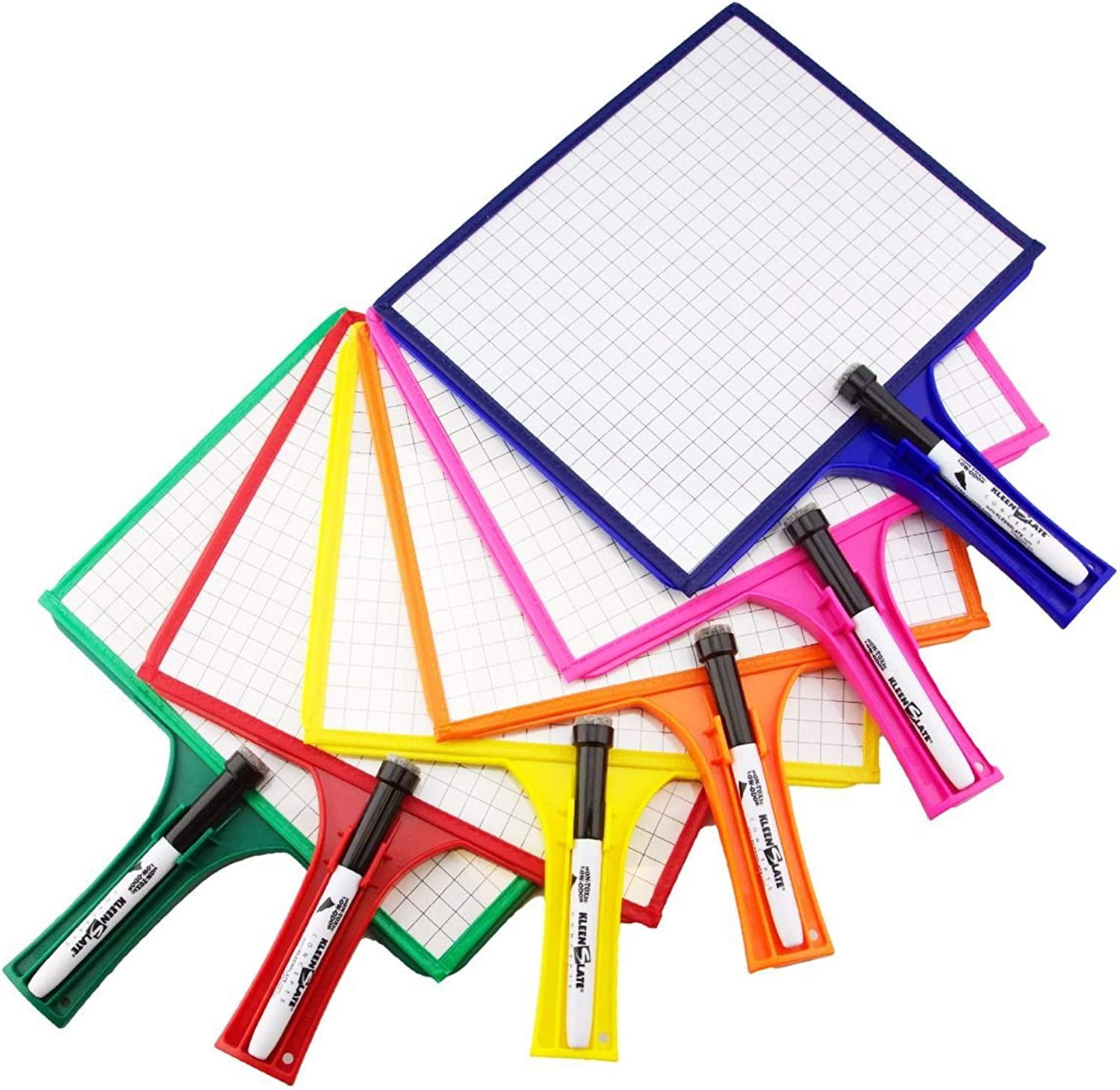 (12) KleenSlate 2Sided Customizable Whiteboard w/Clear Dry Erase