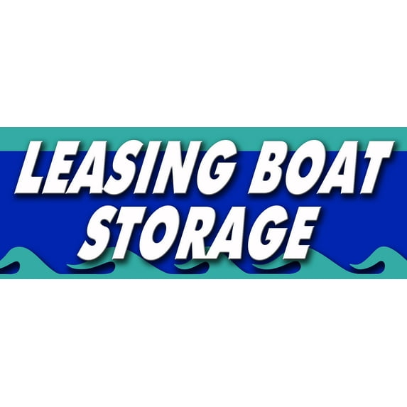 12" LEASING BOAT STORAGE DECAL sticker boatyard marina marine repair boating