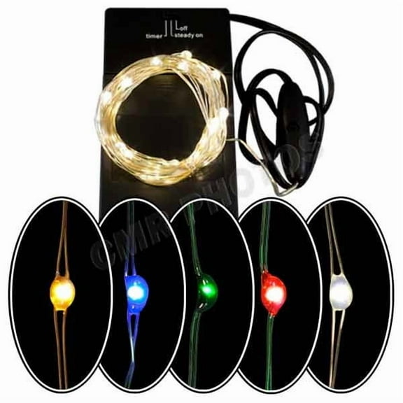 12' LED Micro Battery Powered String Lights