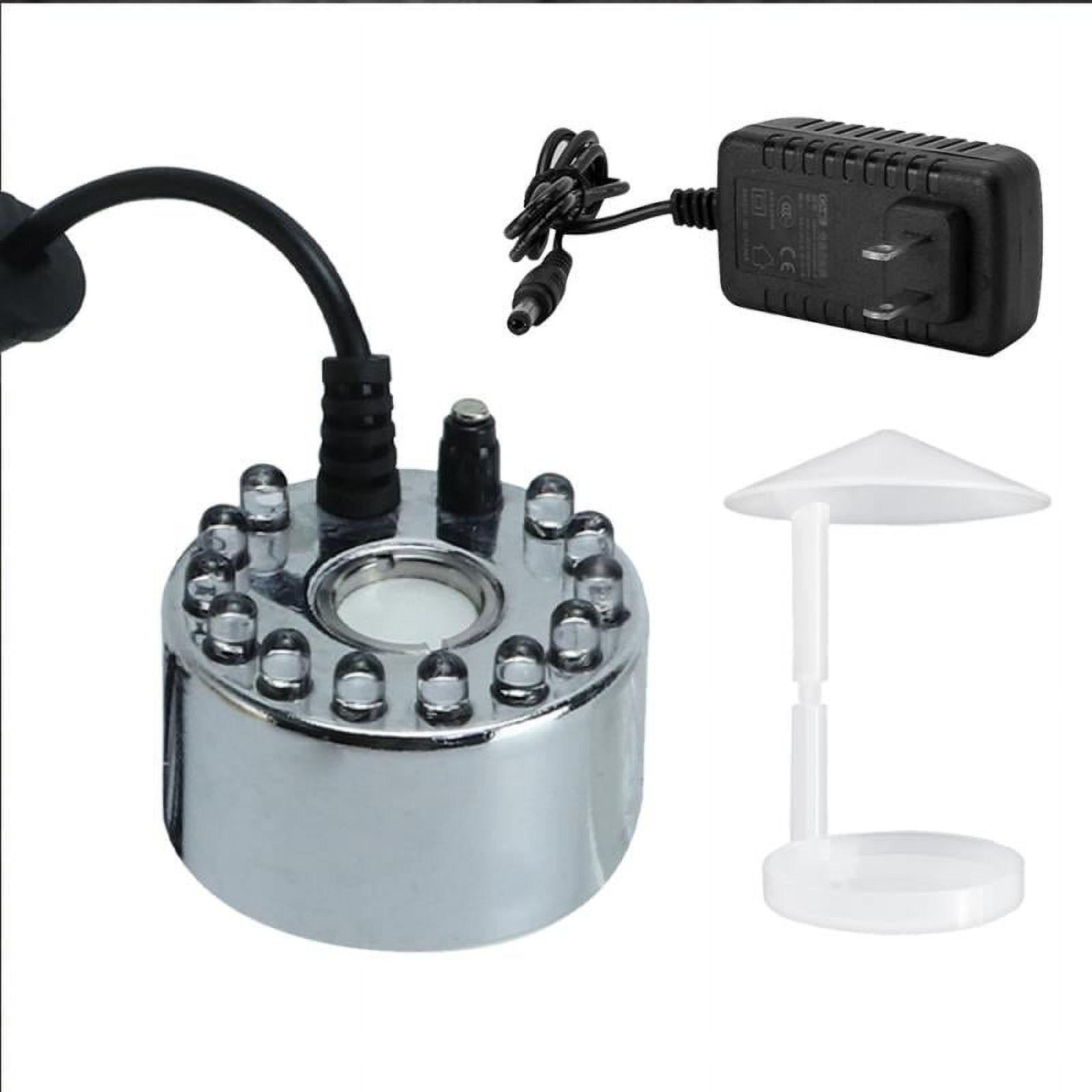 12 LED Mini Mister Fogger Water Fountain Pond Fog Machine Atomizer Air