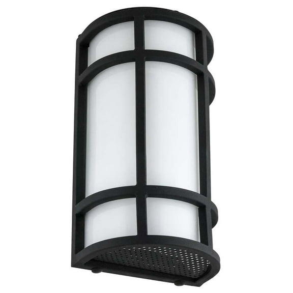 12" LED Mission Style Wall Sconce, 15 Watts, Outdoor Use, Black Finish, 800 Lumens