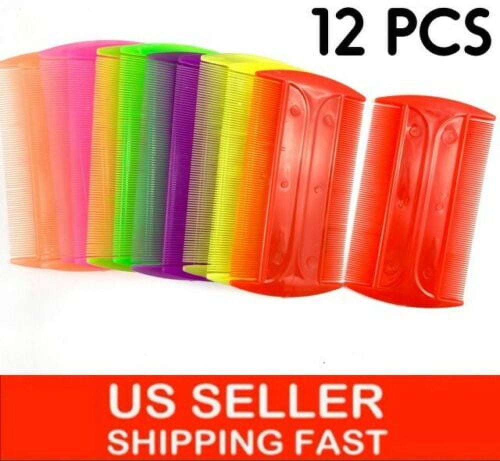 Sensitive Skin Flea Removal Combs Reference: 12 Lice And Flea Removal Combs 12 Peines Doble Finos
