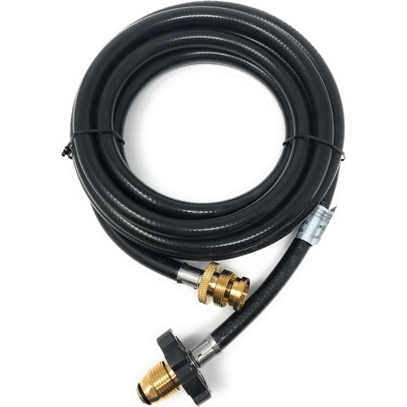 12' LP Propane Gas Hose Adapter set Hose Connects 1LB Propane Tank Connector Appliances to a Refillable Tank [948-685] High or Low Pressure for LP Gas Tanks