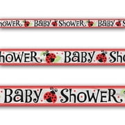 Lively Lady Bugs Baby Shower Banner (1ct)