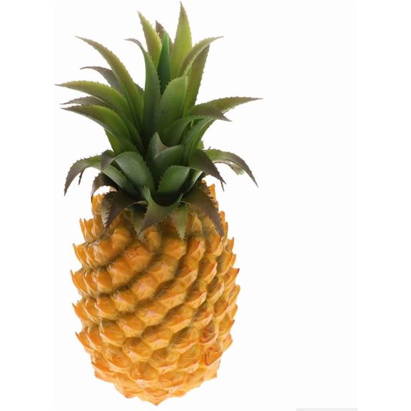 12" Large Artificial Pineapple Fruit Ornament, Fake Pineapple Display High Simulation Dummy Fruits Vegetables Studio Photo Prop for House Party Decor