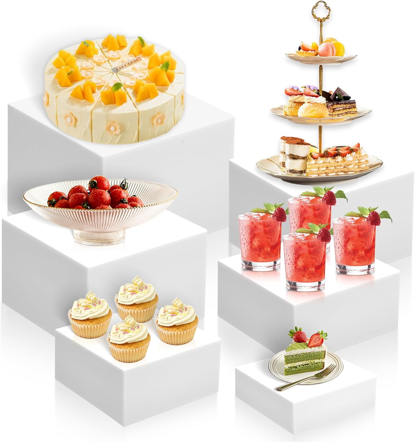 Assorted Buffet Risers 12