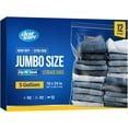 thumbnail image 1 of 12 Large Storage Bags With Zipper Top - 5 Gallon 18" x 24", Extra Plastic for Clothes, Travel, Moving, Reusable freezer bags, BPA-Free, 2-mil Thick, 1 of 5