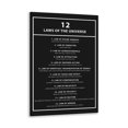 thumbnail image 1 of 12 Laws of the Universe Poster Inspirational Quotes Wall Art Motivational Sayings Print Spiritual Decor for Living Room Office Bedroom Home, 1 of 5