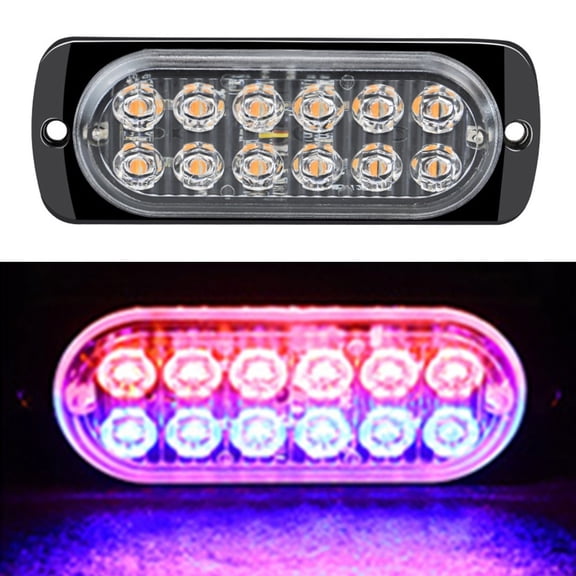 12 Led Strobe Side Light Strobe Flashing Lightbar Car Truck Lamp Traffic Light