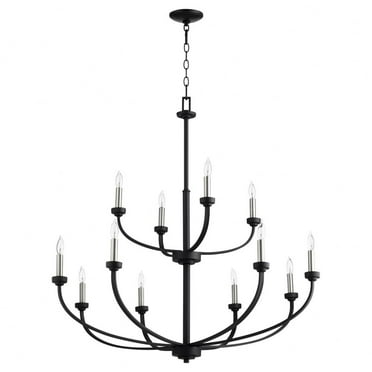 12 Light 2-Tier Chandelier     -Traditional Installation Quorum Lighting 6160-12-69