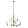 thumbnail image 1 of 12 Light 2-Tier Large Chandelier In Art Deco Style-40.5 Inches Wide Kichler Lighting 52412Bnb, 1 of 10
