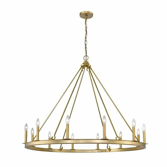 12 Light Chandelier-Olde Brass Finish Bailey Street Home 372-Bel-4185773