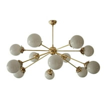 12 Light Globe Mid Century Brass Sputnik chandelier light Fixture