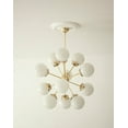 thumbnail image 1 of 12 Light Small Globe Mid Century Brass Sputnik chandelier light Fixture, 1 of 8