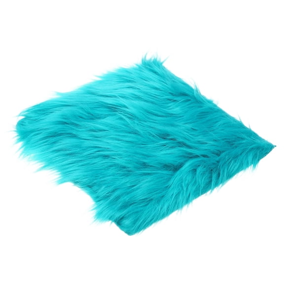 12" Locker Rug, Small Area Rug Mini Faux Fur Rugs Small Locker Carpet Soft Fluffy Tiny Photography Props Square for Nail Photo Tabletop Background Picture Decoration, Dark Green
