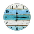 thumbnail image 1 of 12”MDF Wall Clock - Navy Blue Horizontal Bar, 1 of 4