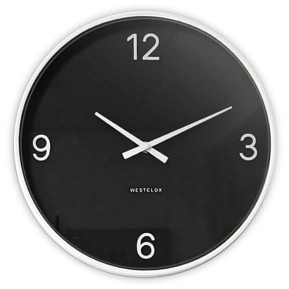 12" MODERN B&W WALL CLOCK