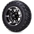 thumbnail image 1 of 12" MODZ® Machined Black Aftershock Wheels & Tires Combo with All Terrain Tires, 1 of 3