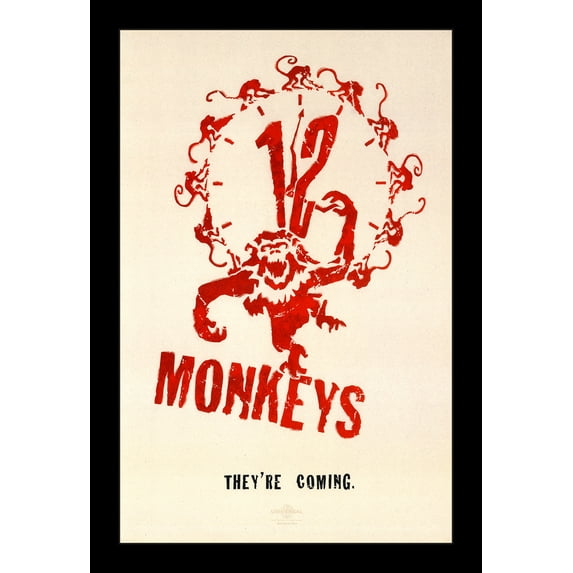 12 MONKEYS - 11x17 Framed Movie Poster by Wallspace