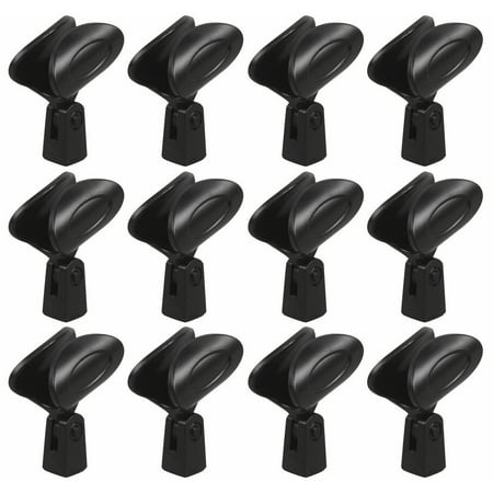 12 MR DJ MC02 Universal Microphone Clip Flex Plastic + Copper Threading