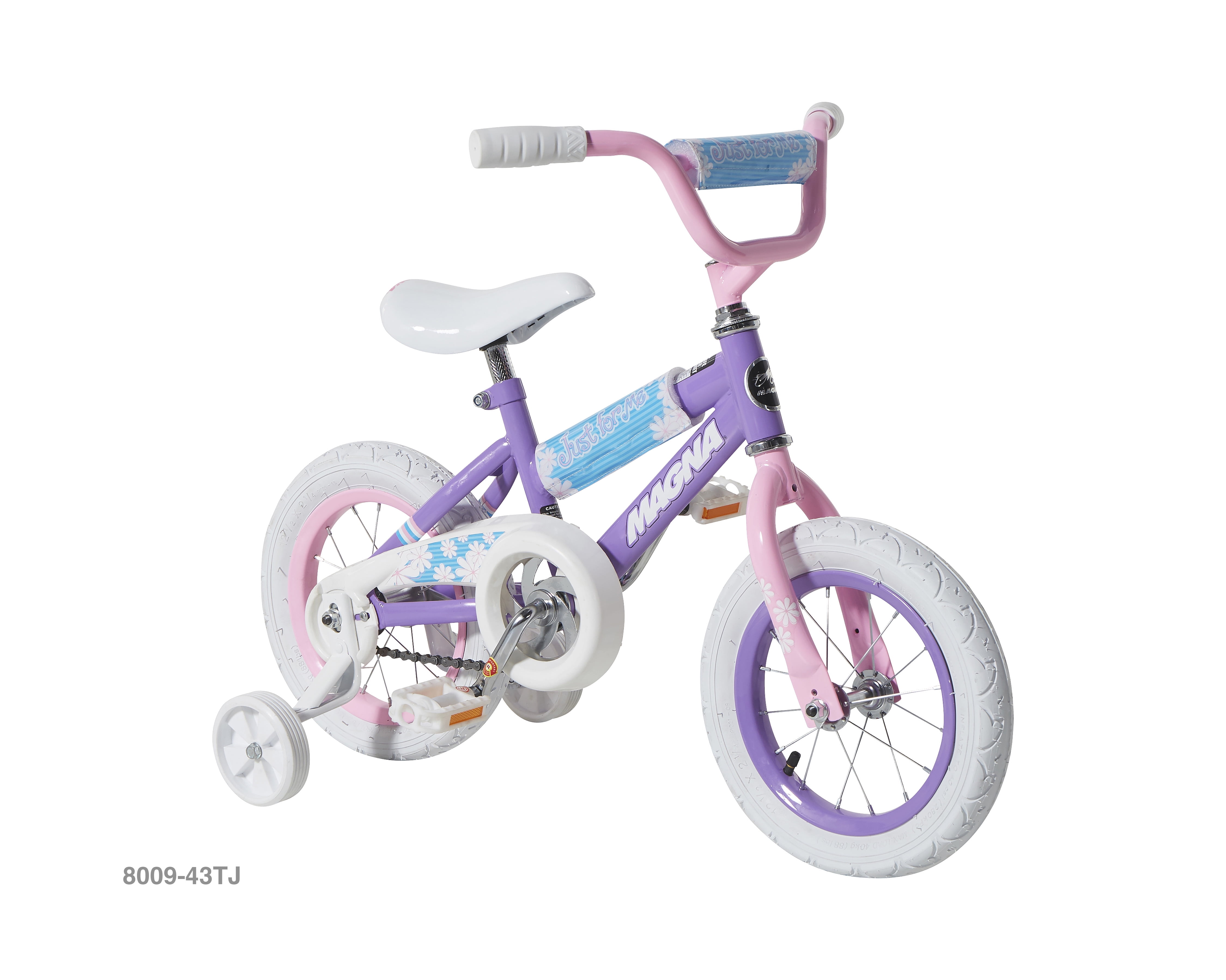 Free Shipping 12 Magna Girls Just For Me Bike with Handlebar Pad and Adjustable Training Wheels Walmart Walmart