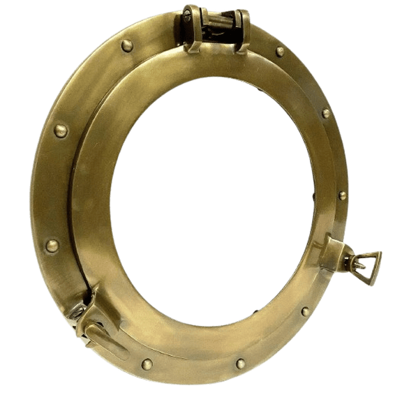12" Maritime Antique Porthole Window Glass  Classic Nautical Boat Ship Decor