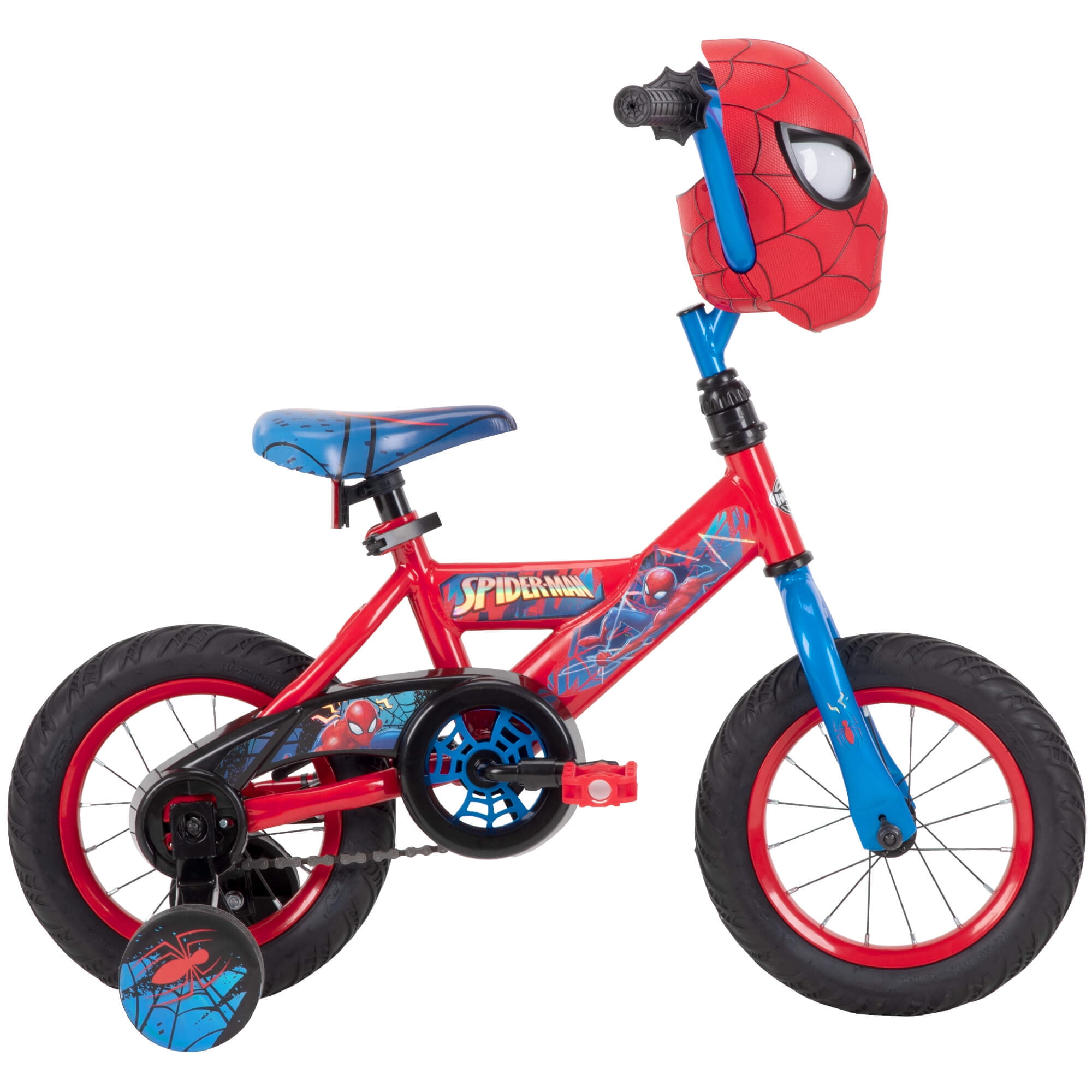 12 Marvel Spider-Man Bike with Training Wheels, for Boys', Red by Huffy