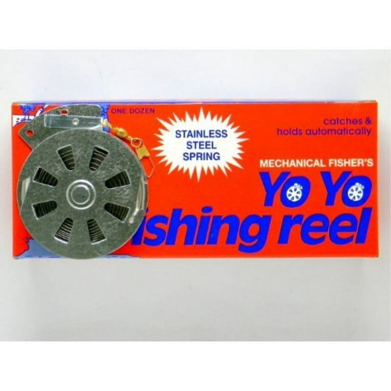 12 Mechanical Fisher's Yo Yo Fishing Reels (Flat Trigger Model) 