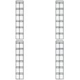 thumbnail image 1 of 12 Mesh Pockets Over The Door Shoe Organizer Hanging Narrow Closet Door Shoe Rack For Pantry Storage Holder White, 1 of 6