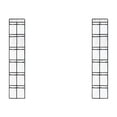 thumbnail image 1 of 12 Mesh Pockets Over The Door Shoe Organizer Hanging Narrow Closet Door Shoe Rack For Pantry Storage Holder White, 1 of 6