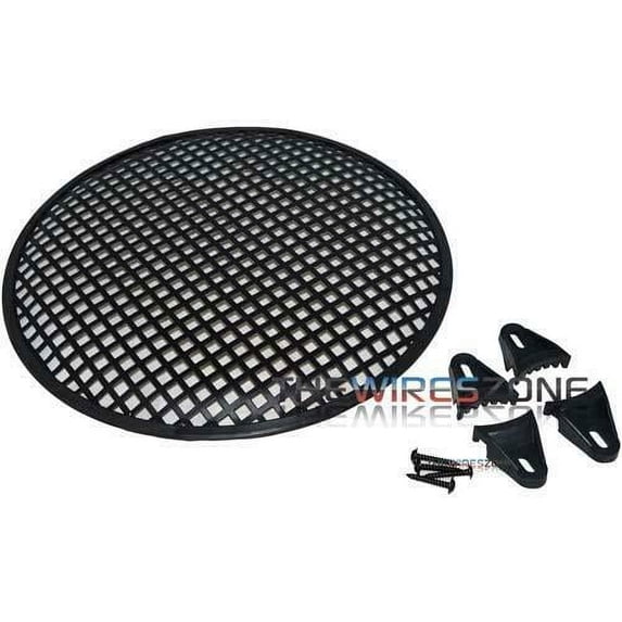 12" Metal Speaker/Subwoofer Waffle Mesh Grille with Clips & Screws