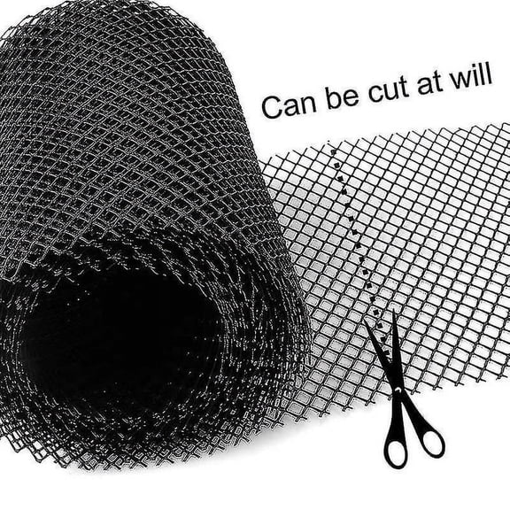 12 Meters Robust High Quality Gutter Mesh + Included 20 Hooks + 2 Grid 6m X 15cm] Roof Protection + Leaf Protection