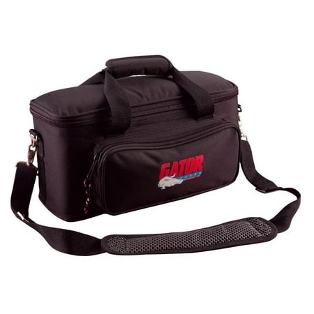 Gator 12 Mic Padded Bag with Exterior Pocket for Cables (GM-12B)