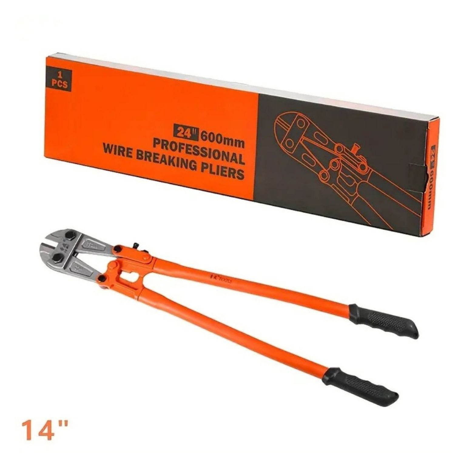 12" Mini Bolt Cutters - Heavy Duty Steel Wire Cutter, Fence Cutter, Small Chain & Screw Cutters with Ergonomic Grip