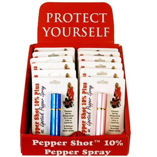 12 Mixed Lipstick Spray (3 Black, 3 Silver, 3 Red, 3 Pink,) With Counter Display