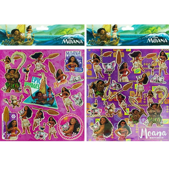 12 Moana Big Size Stickers