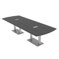 thumbnail image 1 of 12' Modular Arc Rectangle Conference Table w/Electric And Square Bases, 1 of 7