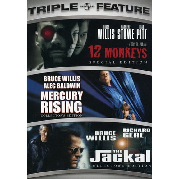 12 Monkeys/Mercury Rising/Jackal [DVD]