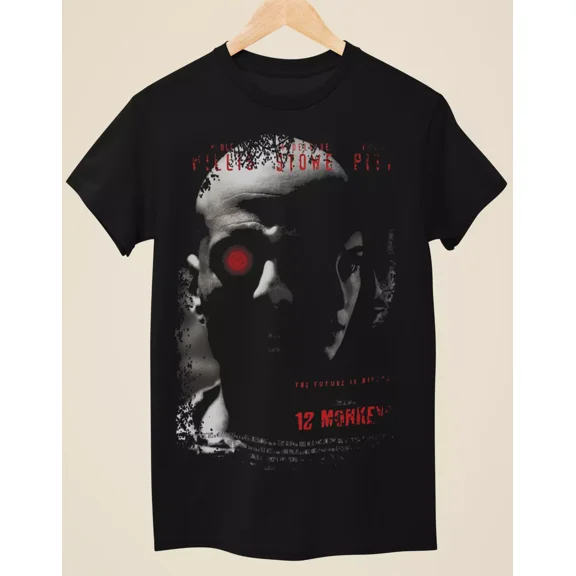 12 Monkeys - Movie Poster Inspired Unisex Black T-Shirt