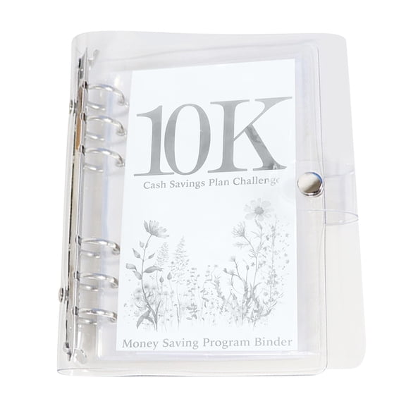 12 Month Envelope Money Saving Challenge Binder, Budget Organizer for Cash Savings, Loose Leaf Binder with Cash Envelopes for Financial Planning B#046 B