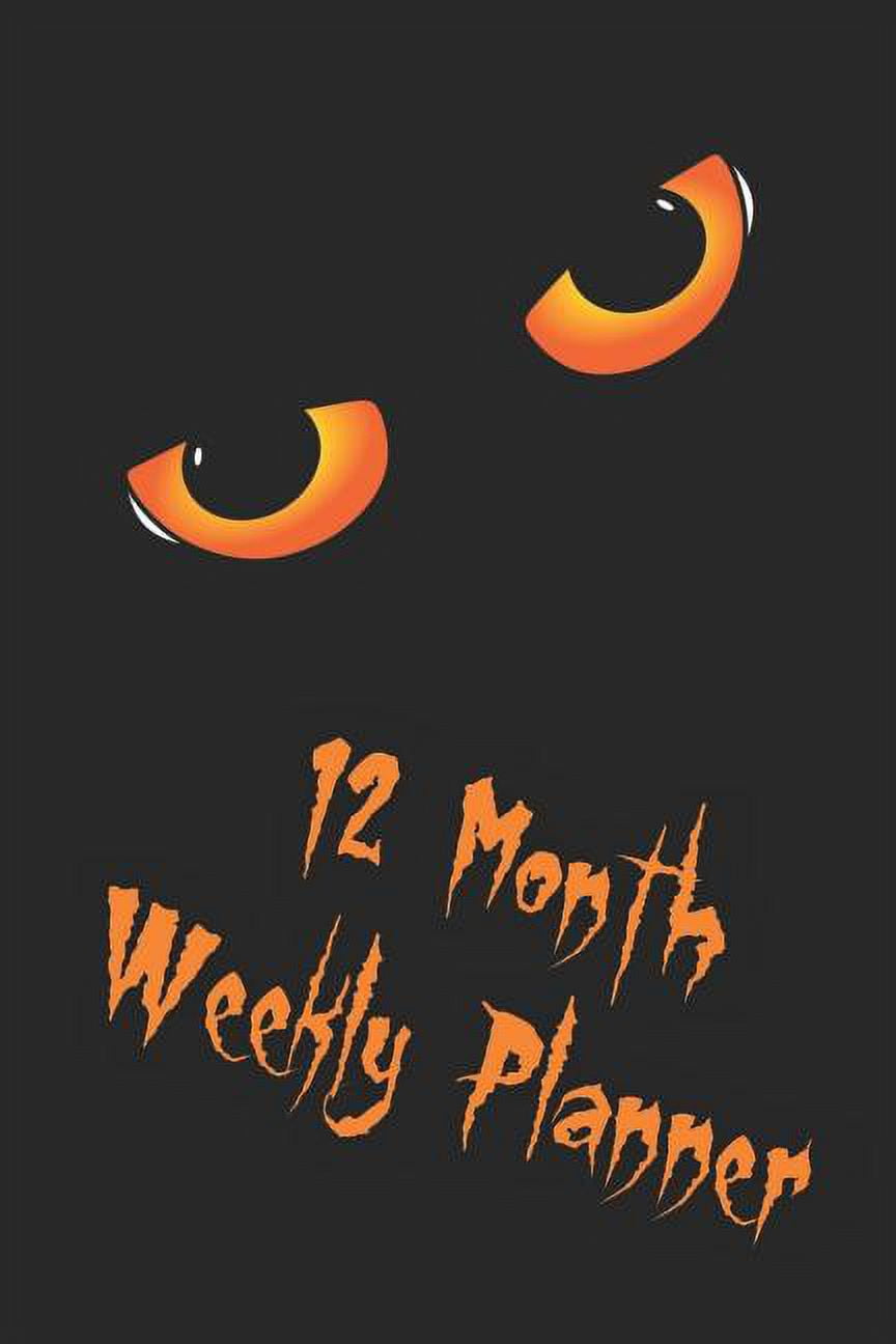 12 Month Weekly Planner Undated Start Anytime Planner, 1 Year