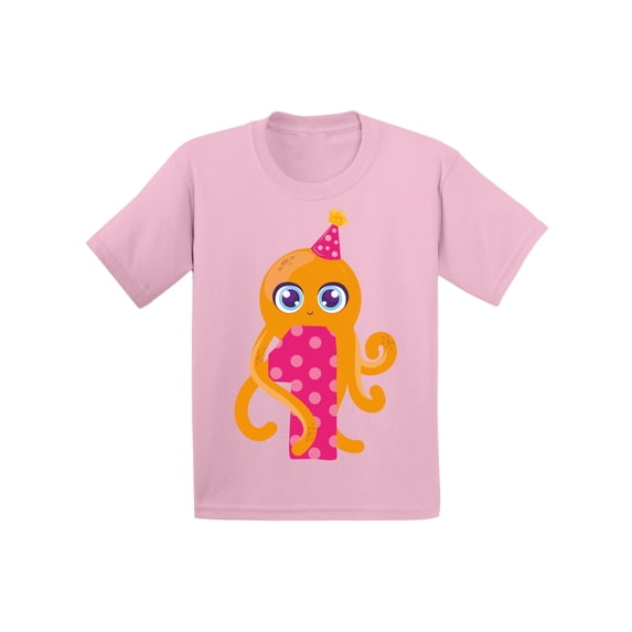 12 Months Baby Birthday - Cute Baby Boy Baby Girl Shirt - Octopus Tee