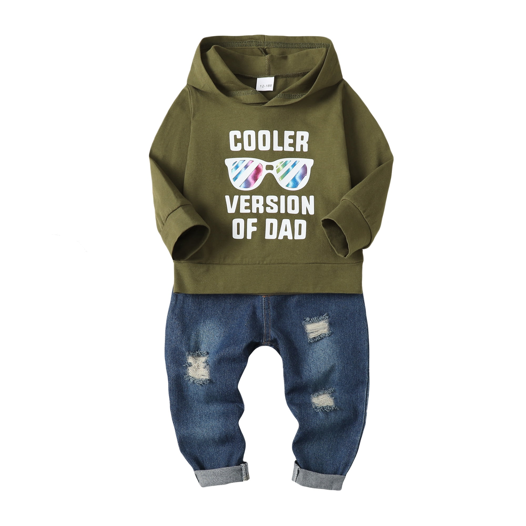 12 Months Baby Boys Clothes 18 Months Boys 2PCS Hoodie Outfits Set