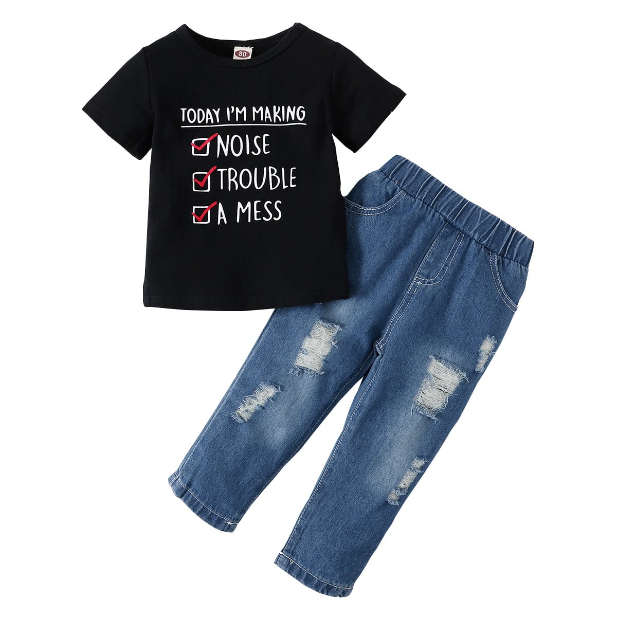 12 Months Baby Boys Clothes 18 Months Boys 2PCS Outfits Letter Print