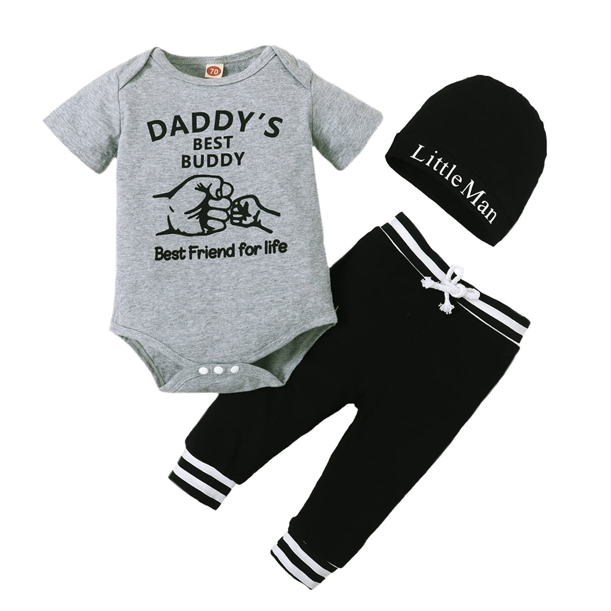 12 Months Baby Boys Clothes 18 Months Boys 3PCS Outfits Letter Print