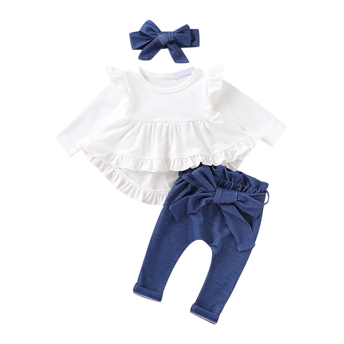12 Months Toddler Baby Girls Outfits 1218 Months Toddler Baby Girls Long Sleeve Top Jeans Pants