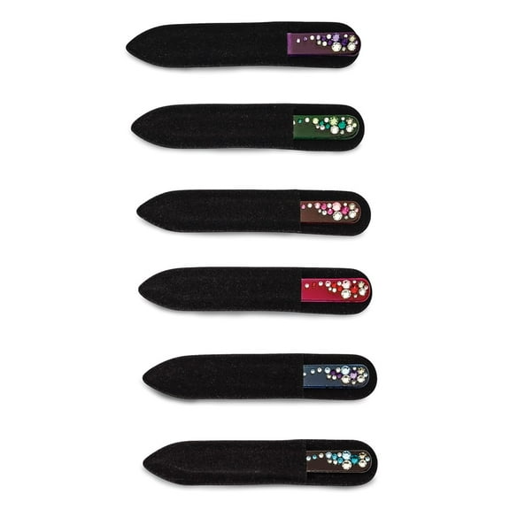 12 Multi-colored Swaroski Design Nail Files