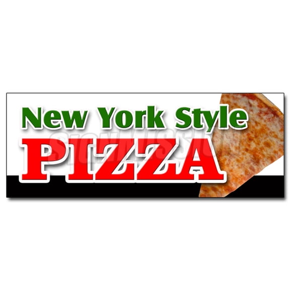 12" NEW YORK STYLE PIZZA DECAL sticker by the slice take out carry pizzeria