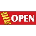 thumbnail image 1 of 12" NOW OPEN DECAL sticker grand opening new store for business shop sale, 1 of 1